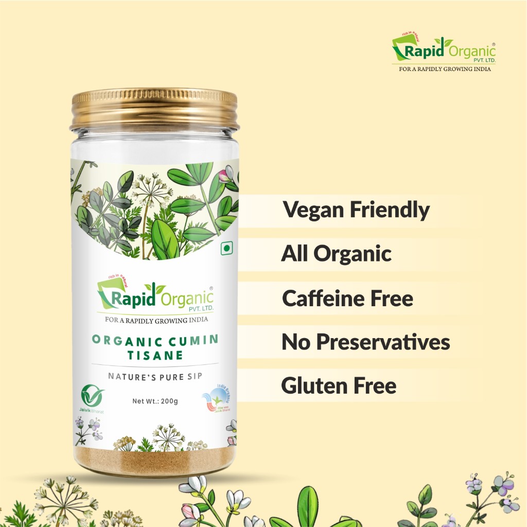 Organic Cumin Tisane 200g jar